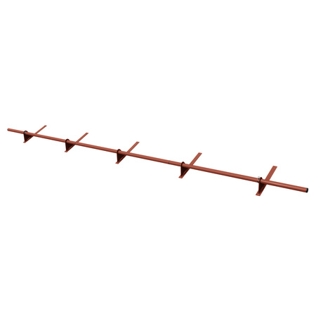 Zestaw ochrony rurowej z 1 rzędem rur do pokryć płaskich