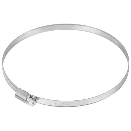 Opaski ślimakowe ze stali nierdzewnej W2 130–150 mm (10 szt.)