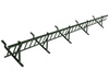 Zestaw płotka przeciwśniegowego o długości 200 cm i wysokości 20 cm, do blachy panelowej o module 380 mm / 35 mm