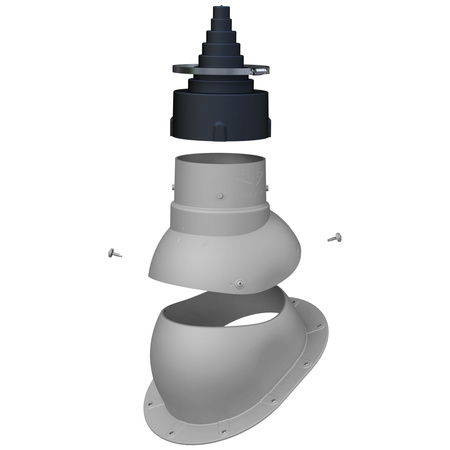 Przejście antenowe Parotec do blachy trapezowej