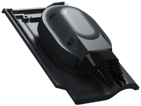 Przejście solarne i fotowoltaiczne Parotec do dachówki ceramicznej