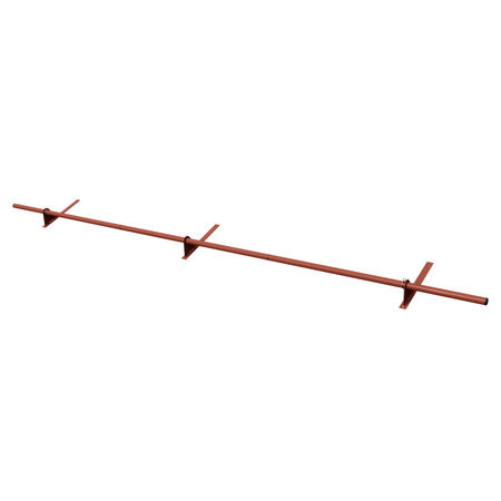 Zestaw ochrony rurowej z 1 rzędem rur do pokryć płaskich