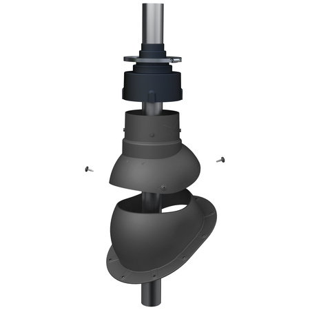 Przejście antenowe Parotec do blachy trapezowej