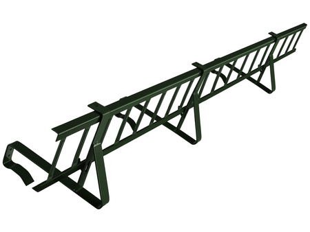Zestaw płotka przeciwśniegowego o długości 150 cm i wysokości 15 cm, do dachówek betonowych i ceramicznych