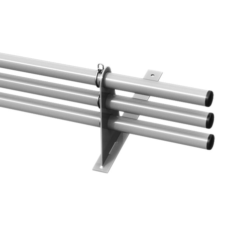 Zestaw ochrony rurowej z 3 rzędami rur do pokryć płaskich