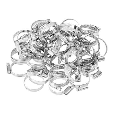 Opaski ślimakowe ze stali nierdzewnej W2 32–50 mm (10 szt.)