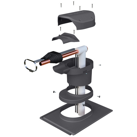 Przejście solarne i fotowoltaiczne Parotec do dachówki ceramicznej