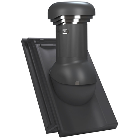 Kominek nieizolowany z odpływem kondensatu Tile Pro do dachówki ceramicznej o średnicy 125mm