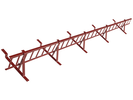 Zestaw płotka przeciwśniegowego o długości 200 cm i wysokości 20 cm, do blachy panelowej o module 380 mm / 35 mm