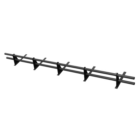 Zestaw ochrony rurowej z 2 rzędami rur do pokryć płaskich