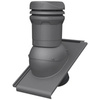 Kominek wentylacyjny niski DN125 mm Parotec do dachówki ceramicznej - Braas Turmalin