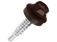 Wkręt samowiercący z podkładką do mocowania blach na zakład 4,8 mm x 19 mm - Wkręt-Met