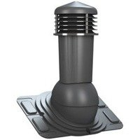 Kominek wentylacyjny z odpływem kondensatu DN125 mm Parotec do blachodachówki