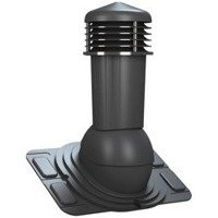 Kominek wentylacyjny z odpływem kondensatu DN125 mm Parotec do blachodachówki