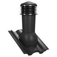 Kominek wentylacyjny z odpływem kondensatu DN125 mm Parotec do dachówki betonowej