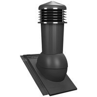 Kominek wentylacyjny z odpływem kondensatu DN125 mm Parotec do dachówki ceramicznej