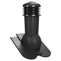 Kominek wentylacyjny z odpływem kondensatu DN125 mm Parotec do dachówki ceramicznej