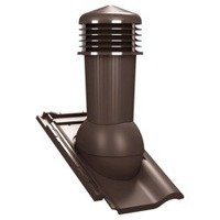 Kominek wentylacyjny z odpływem kondensatu DN125 mm Parotec do dachówki ceramicznej