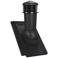 Kominek wentylacyjny z odpływem kondensatu DN125 mm Parotec do dachówki ceramicznej