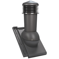 Kominek wentylacyjny z odpływem kondensatu DN125 mm Parotec do dachówki ceramicznej