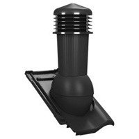 Kominek wentylacyjny z odpływem kondensatu DN125 mm Parotec do dachówki ceramicznej