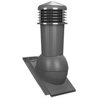 Kominek wentylacyjny z odpływem kondensatu DN125 mm Parotec do dachówki ceramicznej