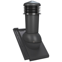 Kominek wentylacyjny z odpływem kondensatu DN125 mm Parotec do dachówki ceramicznej