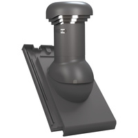 Kominek nieizolowany z odpływem kondensatu Tile Pro do dachówki ceramicznej o średnicy 125mm