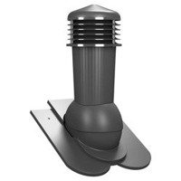 Kominek wentylacyjny z odpływem kondensatu DN125 mm Parotec do dachówki ceramicznej