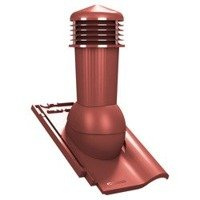 Kominek wentylacyjny z odpływem kondensatu DN125 mm Parotec do dachówki ceramicznej