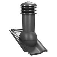 Kominek wentylacyjny z odpływem kondensatu DN125 mm Parotec do dachówki ceramicznej
