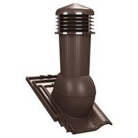 Kominek wentylacyjny z odpływem kondensatu DN125 mm Parotec do dachówki ceramicznej