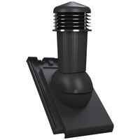 Kominek wentylacyjny z odpływem kondensatu DN125 mm Parotec do dachówki ceramicznej