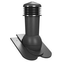 Kominek wentylacyjny z odpływem kondensatu DN125 mm Parotec do dachówki ceramicznej