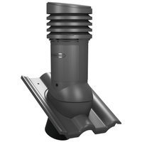 Kominek z odpływem kondensatu Tile Evo do dachówki betonowej o średnicy 150 mm