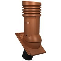 Kominek z odpływem kondensatu Tile Evo do dachówki ceramicznej o średnicy 150 mm