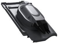 Przejście solarne i fotowoltaiczne Parotec do dachówki ceramicznej