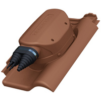 Przejście solarne i fotowoltaiczne Parotec do dachówki ceramicznej