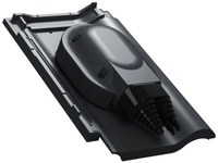 Przejście solarne i fotowoltaiczne Parotec do dachówki ceramicznej