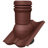 Kominek wentylacyjny niski DN125 mm Parotec do dachówki betonowej - Euronit Profil S