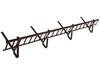Zestaw płotka przeciwśniegowego o długości 150 cm i wysokości 15 cm, do blachodachówki o module 350 mm / 20 mm
