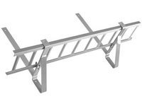 Zestaw płotka przeciwśniegowego o długości 150 cm i wysokości 20 cm, do blachodachówki o module 330 mm / 30 mm