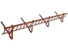 Zestaw płotka przeciwśniegowego o długości 150 cm i wysokości 15 cm, do blachodachówki o module 350 mm / 20 mm