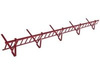 Zestaw płotka przeciwśniegowego o długości 200 cm i wysokości 20 cm, do blachodachówki o module 350 mm / 30 mm