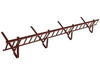 Zestaw płotka przeciwśniegowego o długości 200 cm i wysokości 20 cm, do blachodachówki o module 350 mm / 20 mm