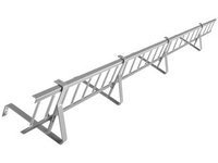 Zestaw płotka przeciwśniegowego o długości 150 cm i wysokości 20 cm, na dach pokryty karpiówką