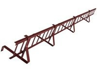 Zestaw płotka przeciwśniegowego o długości 150 cm i wysokości 20 cm, na dach pokryty karpiówką