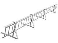 Zestaw płotka przeciwśniegowego o długości 200 cm i wysokości 15 cm, do dachówek betonowych i ceramicznych