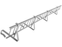 Zestaw płotka przeciwśniegowego o długości 150 cm i wysokości 15 cm, do dachówek betonowych i ceramicznych