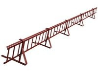 Zestaw płotka przeciwśniegowego o długości 200 cm i wysokości 20 cm, do dachówek betonowych i ceramicznych